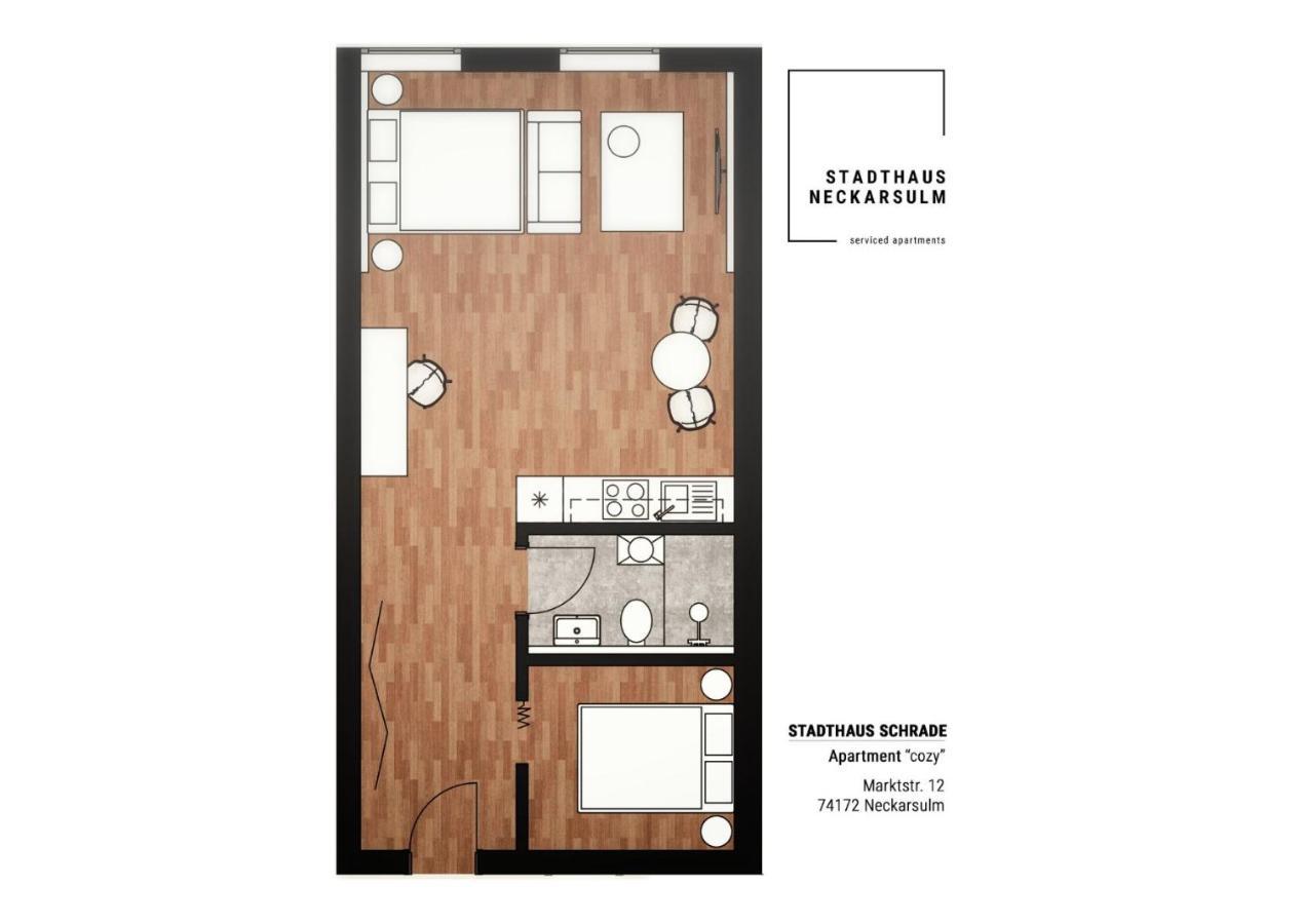 Stadthaus Neckarsulm Serviced Apartments - Stadthaus Schrade Bagian luar foto